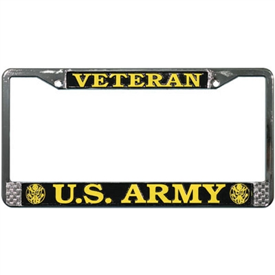 US ARMY VETERAN LICENSE PLATE FRAME